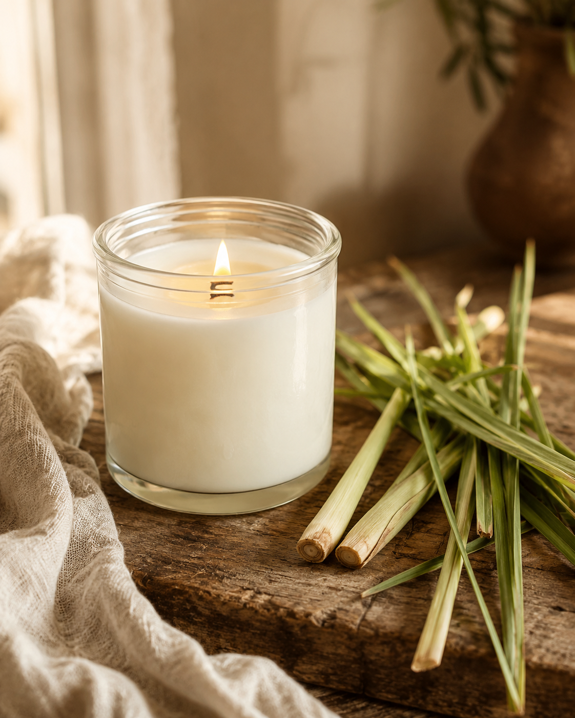 Lemongrass candle