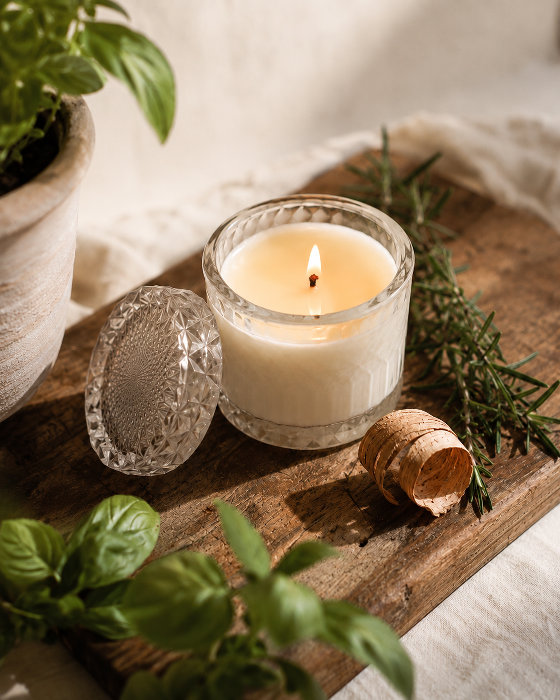 Rosemary candle